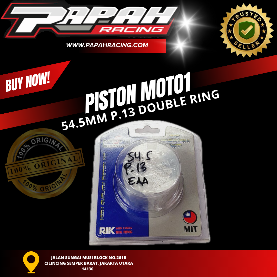 PISTON FORGED MOTO1 54,5 PEN 13 DOUBLE RING 